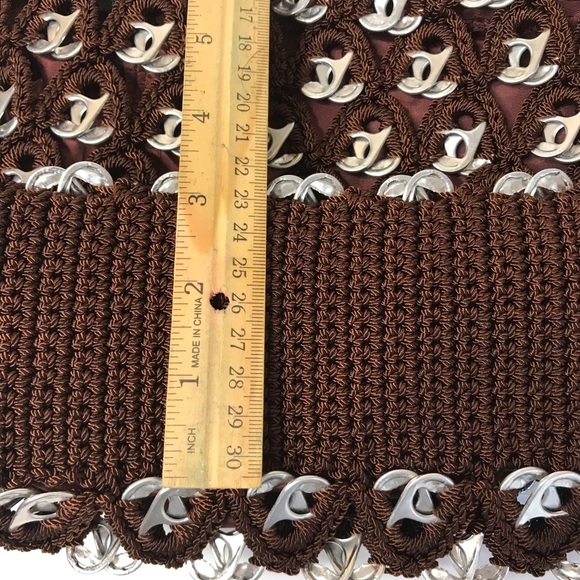 Hand made crochet purse with pop tabs - Picture 8 of 10